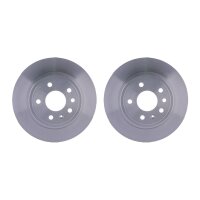 2 Brake Discs full Ø 65.5 mm 10 mm HELLA suitable...