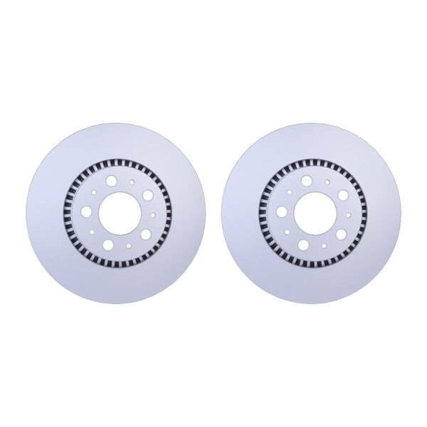 2 Brake Discs externally ventilated Ø 68 mm 28 mm HELLA suitable for VOLVO S80