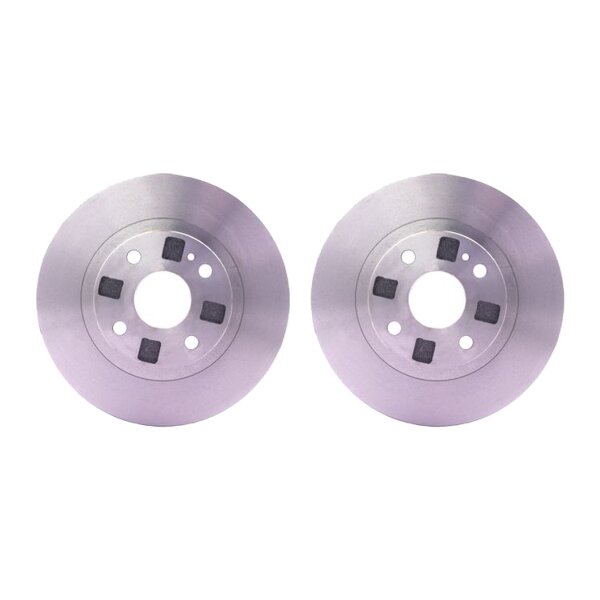 2 Brake Discs internally ventilated Ø 55 mm 24 mm HELLA for e.g. MAZDA 323