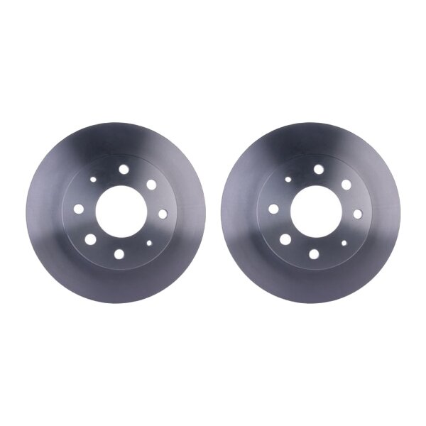 2 Brake Discs ventilated Ø 69 mm 24 mm HELLA for e.g. MITSUBISHI SPACE