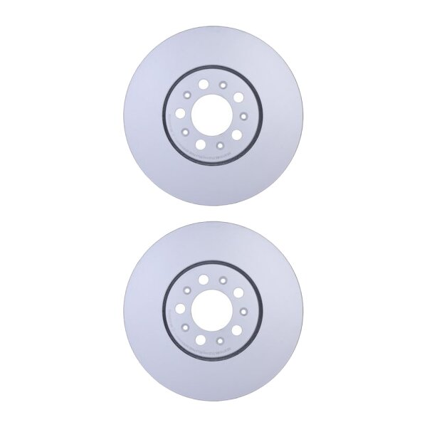 2 Brake Discs externally ventilated Ø 65 mm 25 mm HELLA for e.g. AUDI A1