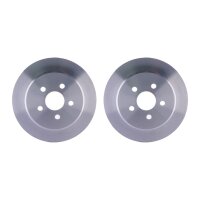 2 Bremsscheiben voll Ø 57,6 mm 9 mm HELLA passend...