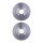 2 Brake Discs internally ventilated Ø 61 mm 21 mm HELLA for e.g. HONDA JAZZ