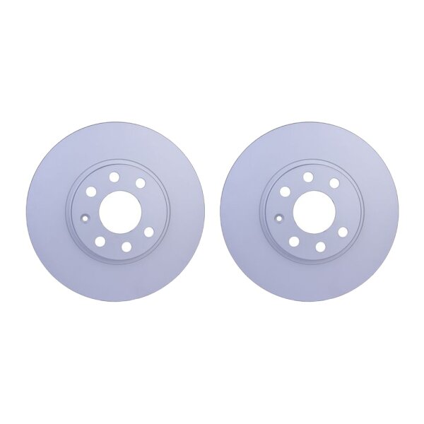 2 Brake Discs internally ventilated Ø 60 mm 24 mm HELLA for e.g. OPEL CORSA