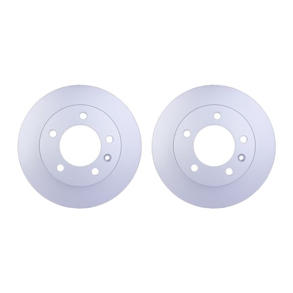 2 Brake Discs full Ø 90 mm 12 mm HELLA suitable for e.g. OPEL MOVANO