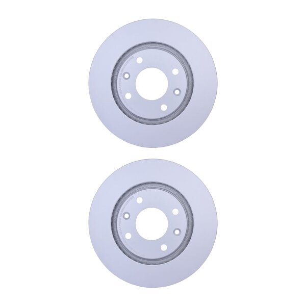 2 Brake Discs externally ventilated Ø 66 mm 22 mm HELLA for PEUGEOT 208