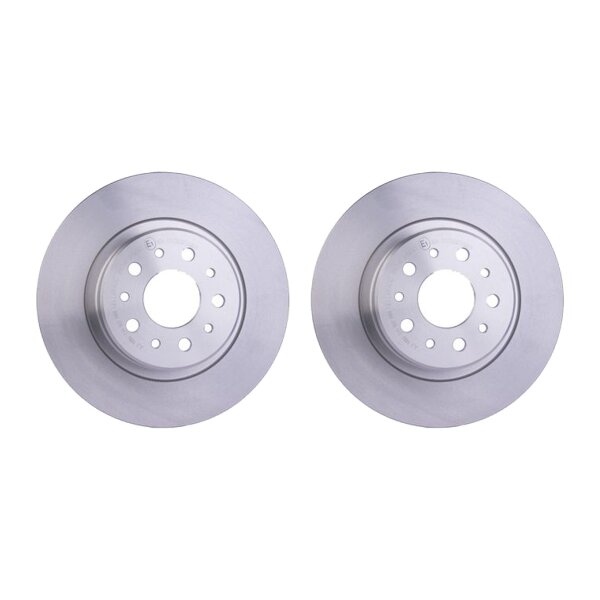 2 Brake Discs full Ø 59 mm 10 mm HELLA suitable for e.g. ALFA ROMEO 156