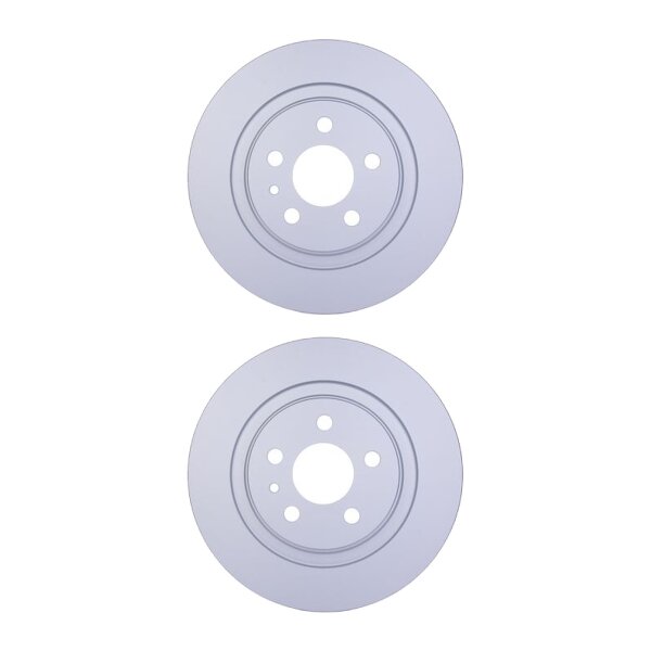 2 Brake Discs full Ø 59 mm 12 mm HELLA suitable for e.g. CITROËN C8