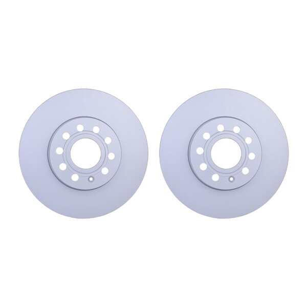 2 Brake Discs internally ventilated Ø 65 mm 24.9 mm HELLA for e.g. AUDI A3