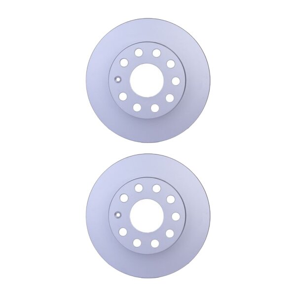 2 Brake Discs full Ø 65 mm 11.9 mm HELLA suitable for e.g. SKODA OCTAVIA
