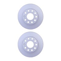 2 Brake Discs full Ø 65 mm 11.9 mm HELLA suitable...