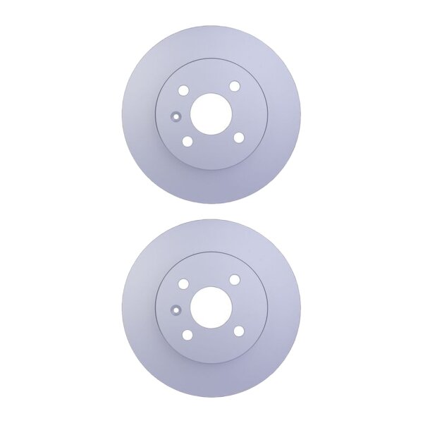 2 Brake Discs full Ø 57 mm 10 mm HELLA suitable for e.g. OPEL COMBO