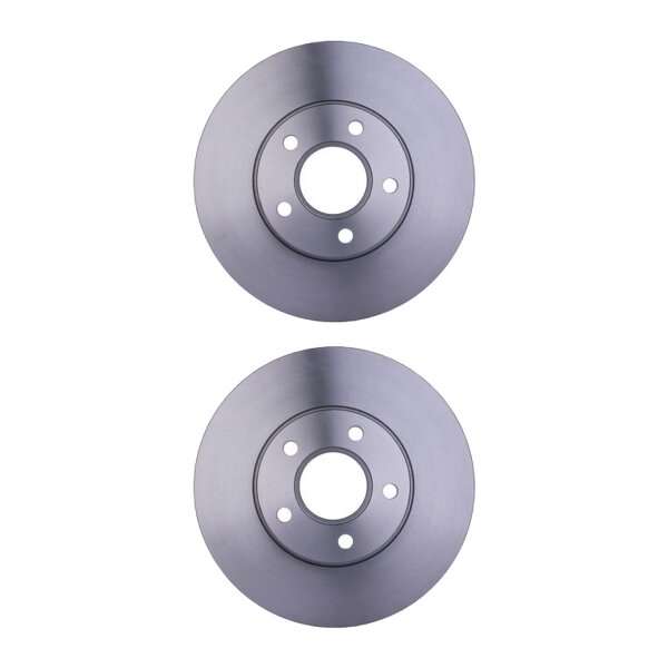 2 Brake Discs internally ventilated Ø 63.6 mm 24 mm HELLA for FORD TRANSIT