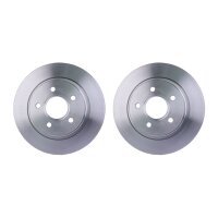 2 Brake Discs full Ø 63.7 mm 11 mm HELLA suitable...