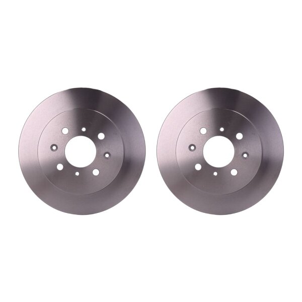 2 Brake Discs full Ø 61 mm 10 mm HELLA suitable for e.g. MG ZR