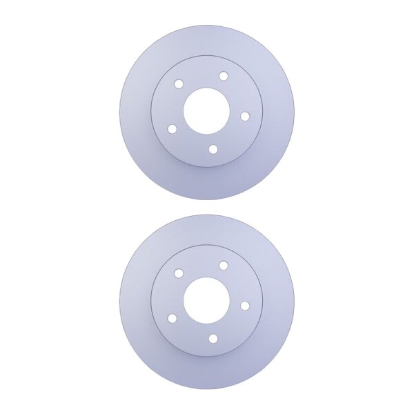 2 Brake Discs full Ø 68 mm 10 mm HELLA suitable for e.g. NISSAN PRIMERA