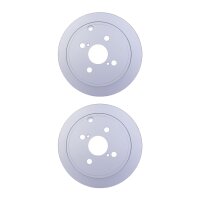 2 Brake Discs full Ø 55 mm 9 mm HELLA suitable for...