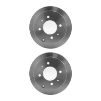 2 Brake Discs full Ø 76 mm 10 mm HELLA suitable...