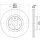 Front brake disc HELLA PAGID for AUDI A6 Allroad C6
