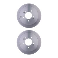 2 Brake Discs full Ø 76 mm 10.1 mm HELLA suitable...