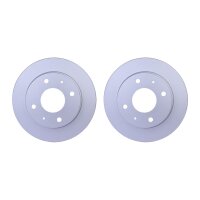 2 Brake Discs full Ø 69 mm 10 mm HELLA suitable...