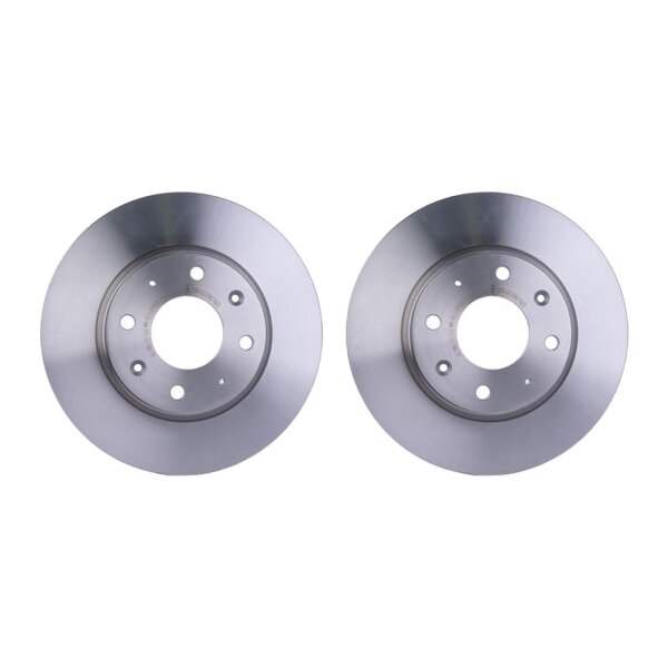 2 Brake Discs internally ventilated Ø 69 mm 26 mm HELLA for e.g. KIA CERATO