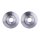 2 Brake Discs internally ventilated Ø 69 mm 26 mm HELLA for e.g. KIA CERATO