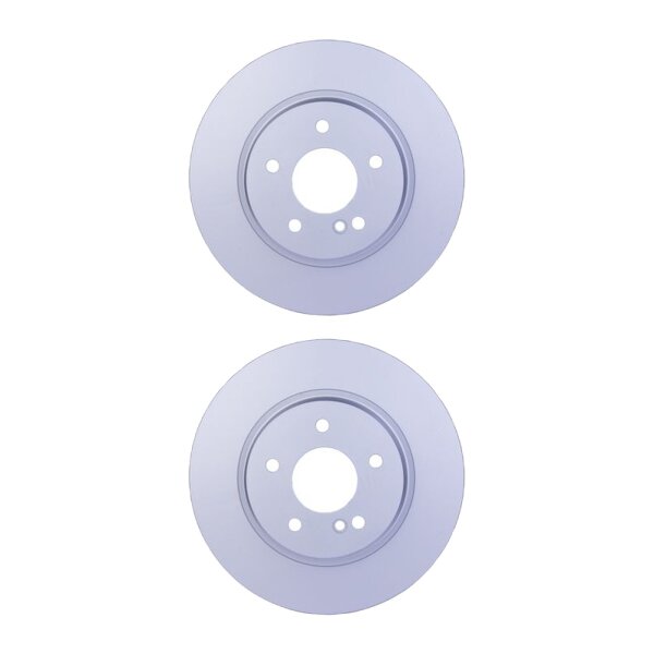 2 Brake Discs internally ventilated Ø 67 mm 22 mm HELLA suitable for e.g. MB CLK