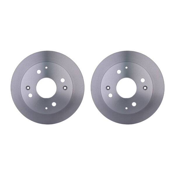 2 Brake Discs full Ø 64.2 mm 10 mm HELLA suitable for e.g. HONDA ACCORD