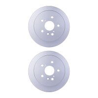 2 Brake Discs full Ø 62 mm 12 mm HELLA suitable...
