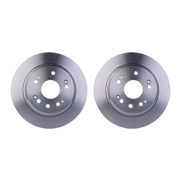 2 Brake Discs full Ø 64.2 mm 12 mm HELLA suitable for e.g. HONDA FR-V