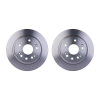 2 Brake Discs full Ø 64.2 mm 12 mm HELLA suitable...