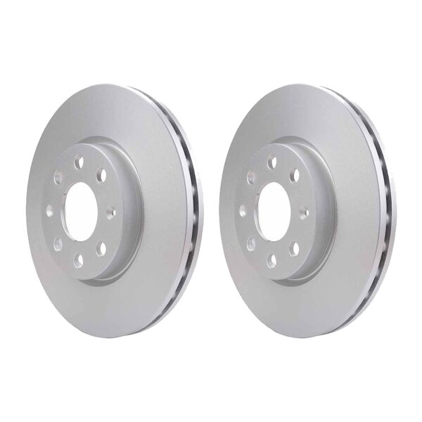 2 Brake Discs internally ventilated Ø 60 mm 22 mm HELLA for e.g. FIAT GRANDE
