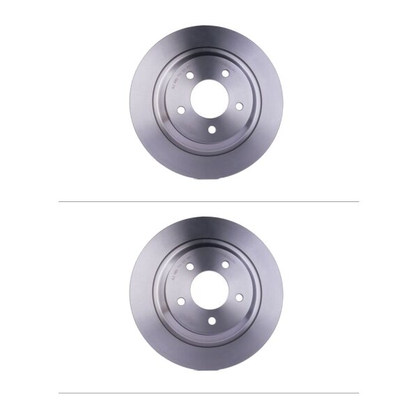 2 Bremsscheiben voll Ø 72 mm 11 mm HELLA passend für MAZDA 5