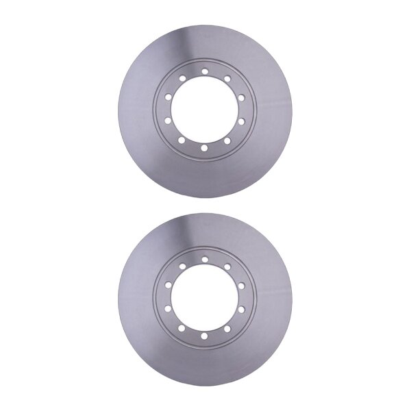 2 Brake Discs full Ø 107.5 mm 16 mm HELLA suitable for e.g. FORD TRANSIT