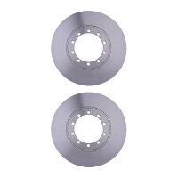 2 Brake Discs full Ø 107.5 mm 16 mm HELLA suitable...