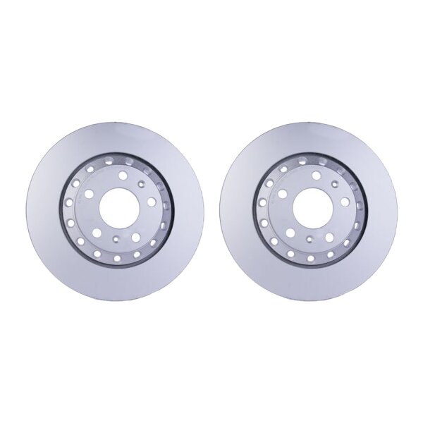 2 Brake Discs externally ventilated Ø 68 mm 22 mm HELLA for e.g. AUDI A8