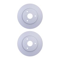 2 Brake Discs full Ø 58 mm 9.7 mm HELLA suitable...