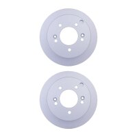 2 Brake Discs full Ø 76.1 mm 10.1 mm HELLA...