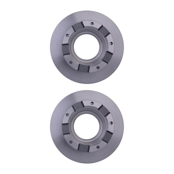 2 Brake Discs full Ø 96 mm 16 mm HELLA suitable for e.g. FORD TRANSIT