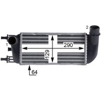 Ladeluftkühler MAHLE für FIAT 500 (312_)