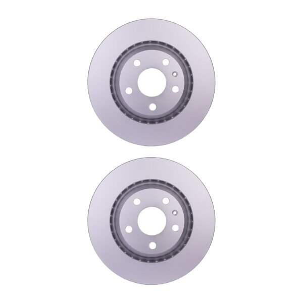 2 Brake Discs externally ventilated Ø 65 mm 22 mm HELLA suitable for AUDI TT
