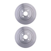 2 Brake Discs full Ø 55 mm 9 mm HELLA suitable for...