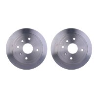 2 Brake Discs full Ø 60 mm 10.5 mm HELLA suitable...