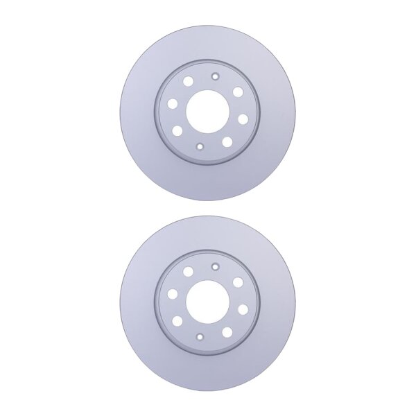 2 Brake Discs full Ø 60 mm 12 mm HELLA suitable for e.g. FIAT GRANDE