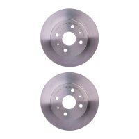 2 Brake Discs ventilated Ø 55.1 mm 17 mm HELLA for...
