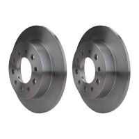 2 Brake Discs full Ø 76 mm 10 mm HELLA suitable...
