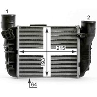 Ladeluftkühler links MAHLE für AUDI A4 B6 (8E2)