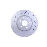 2 Brake Discs perforated Ø 67 mm 32 mm HELLA...