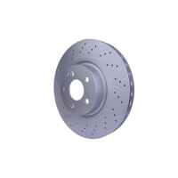 2 Brake Discs perforated Ø 67 mm 32 mm HELLA suitable for e.g. MB S-CLASS